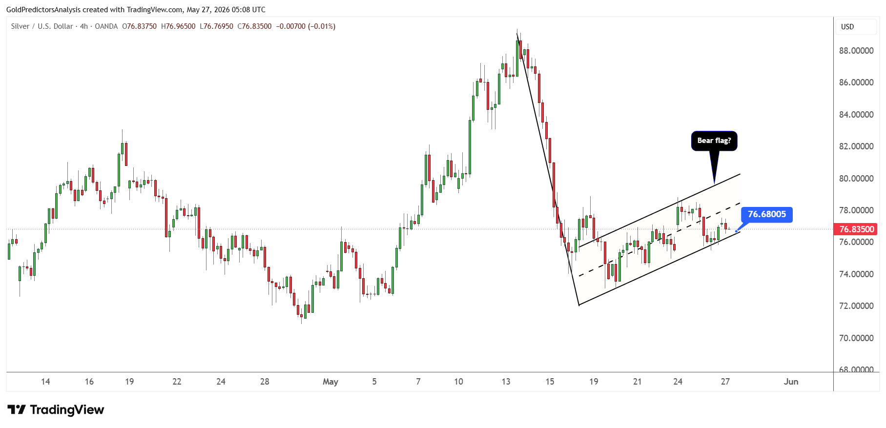Bear flag silver