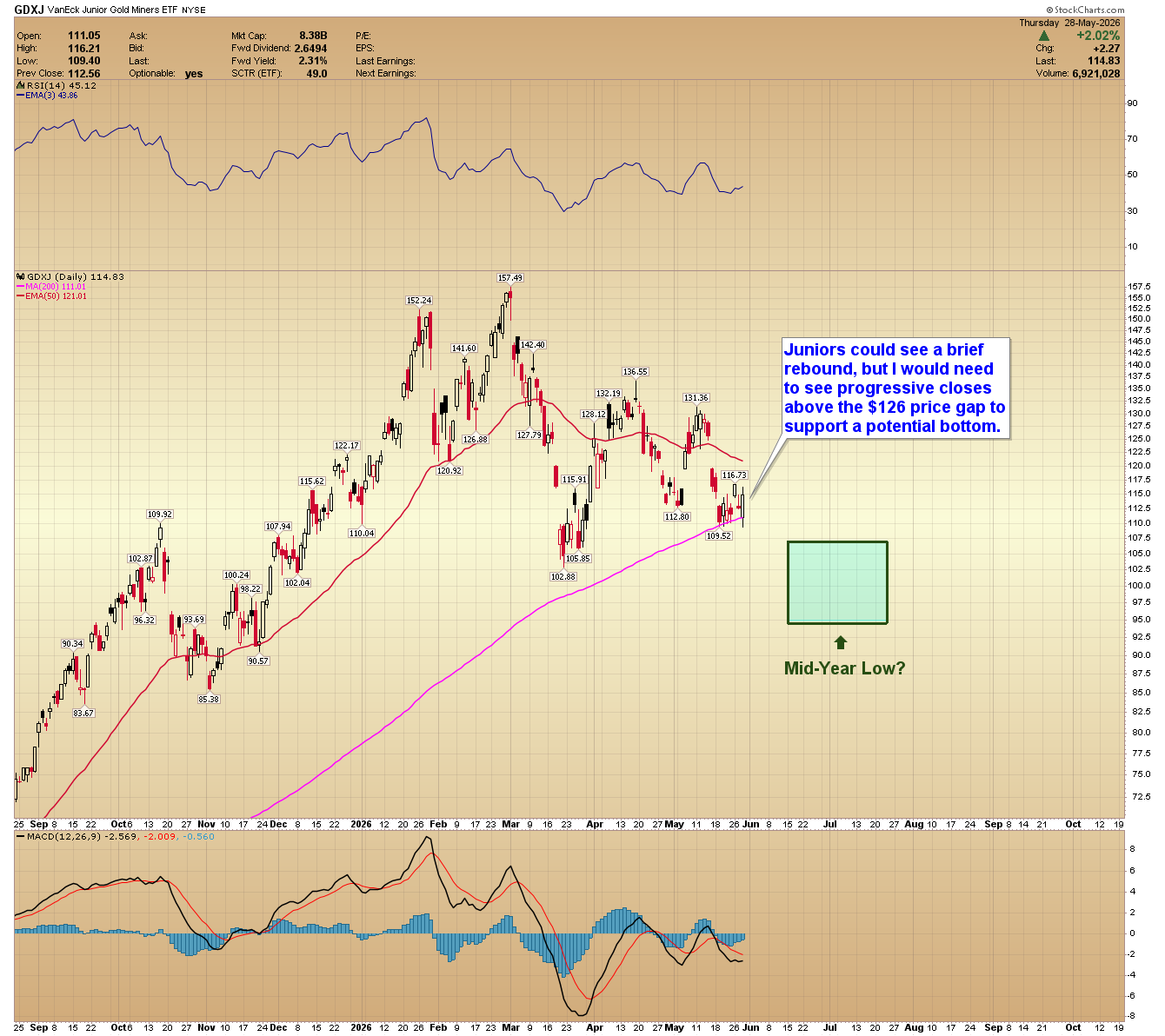 GDXJ daily chart. Source: www.GoldPredict.com