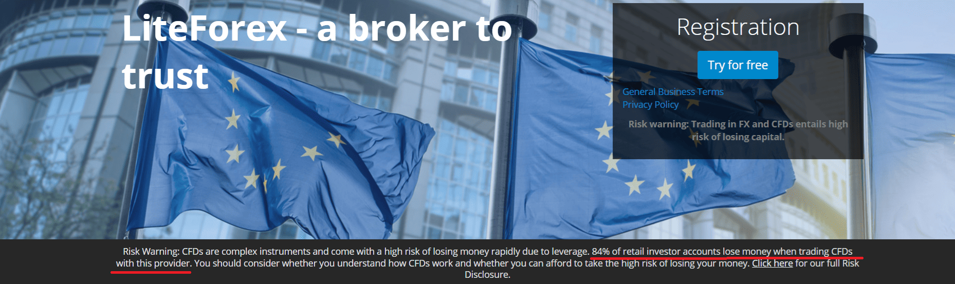 LiteForex’s comprehensive risk warning 