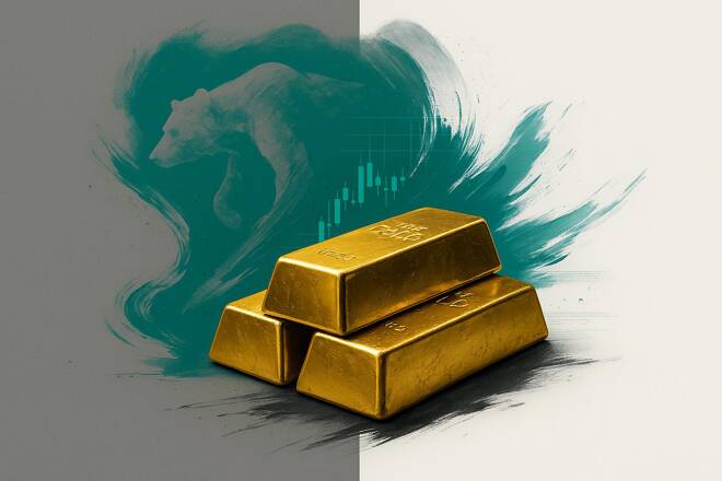 Gold bullion and bear