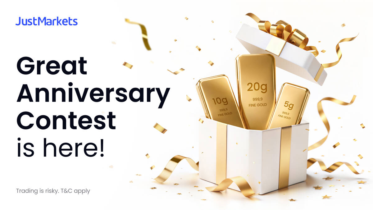Promotional Content\\
\\
Jun 10, 2026\\
**JustMarkets Launches Great Anniversary Contest with $50,000+ Prize Pool and Gold Rewards**