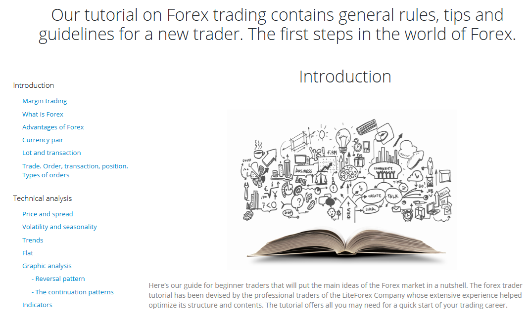 LiteForex’s Tutorial