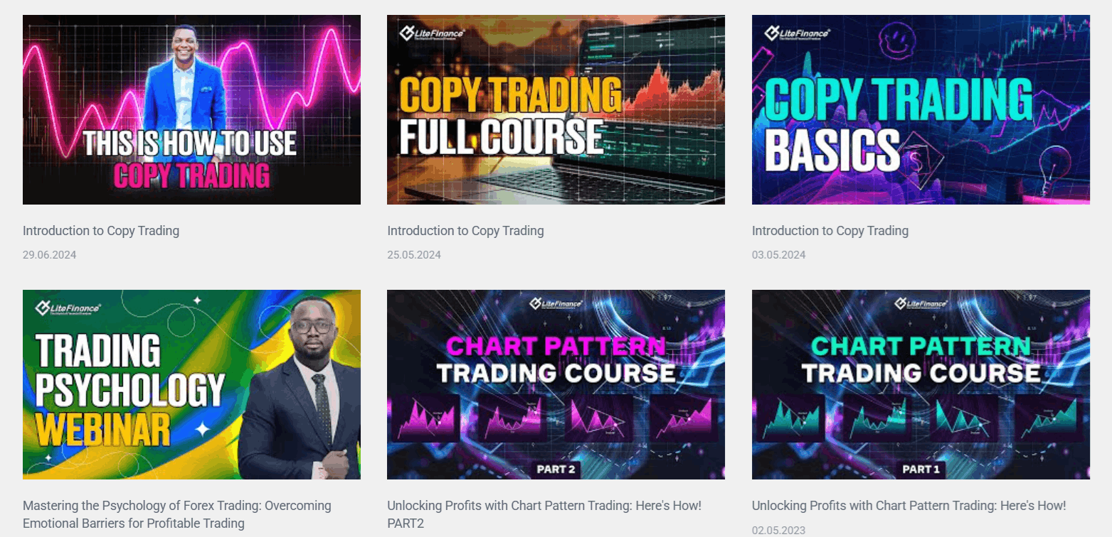 LiteForex’s educational webinars