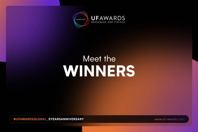 UF AWARDS Brokerage and Fintech logo above the label "Meet the WINNERS"