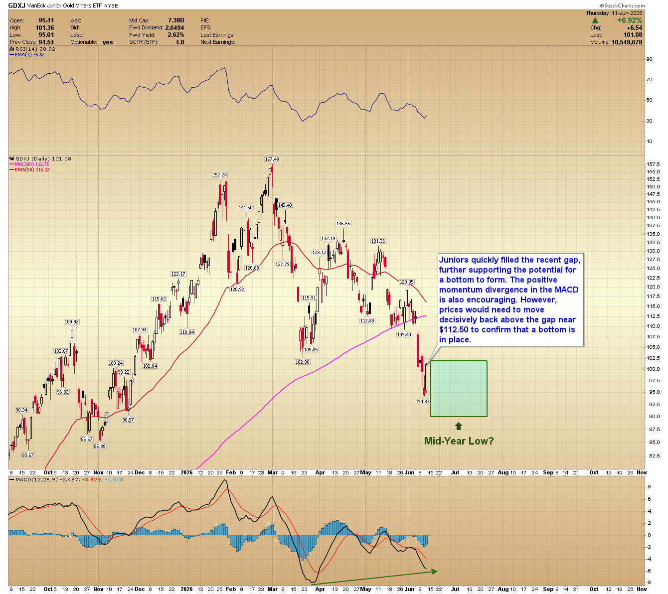 GDXJ daily chart. Source: www.GoldPredict.com