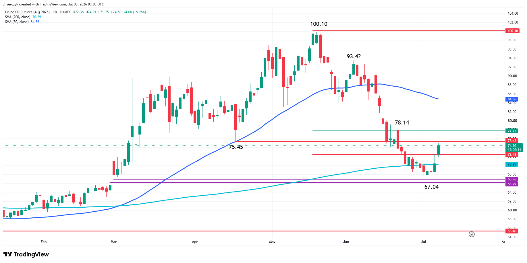 WTI Crude Oil Futures Analysis