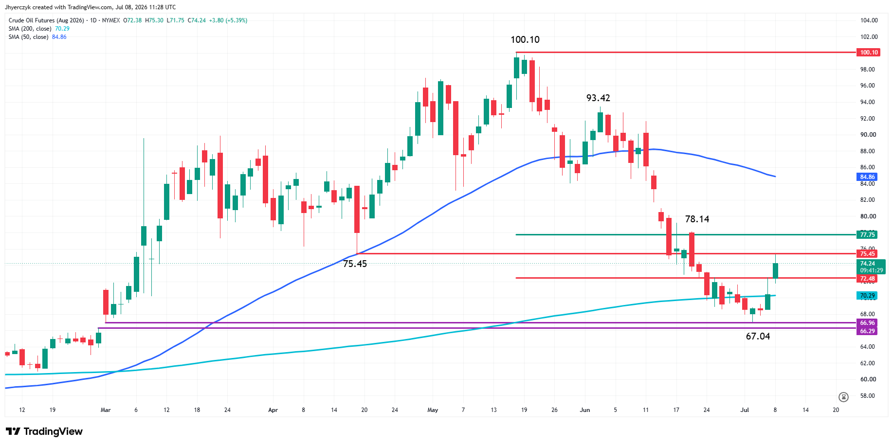 WTI Crude Oil Futures Analysis