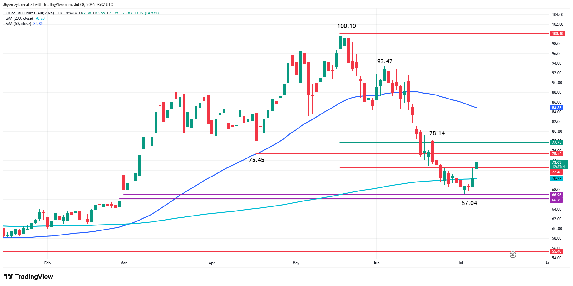 WTI Crude Oil Futures Analysis