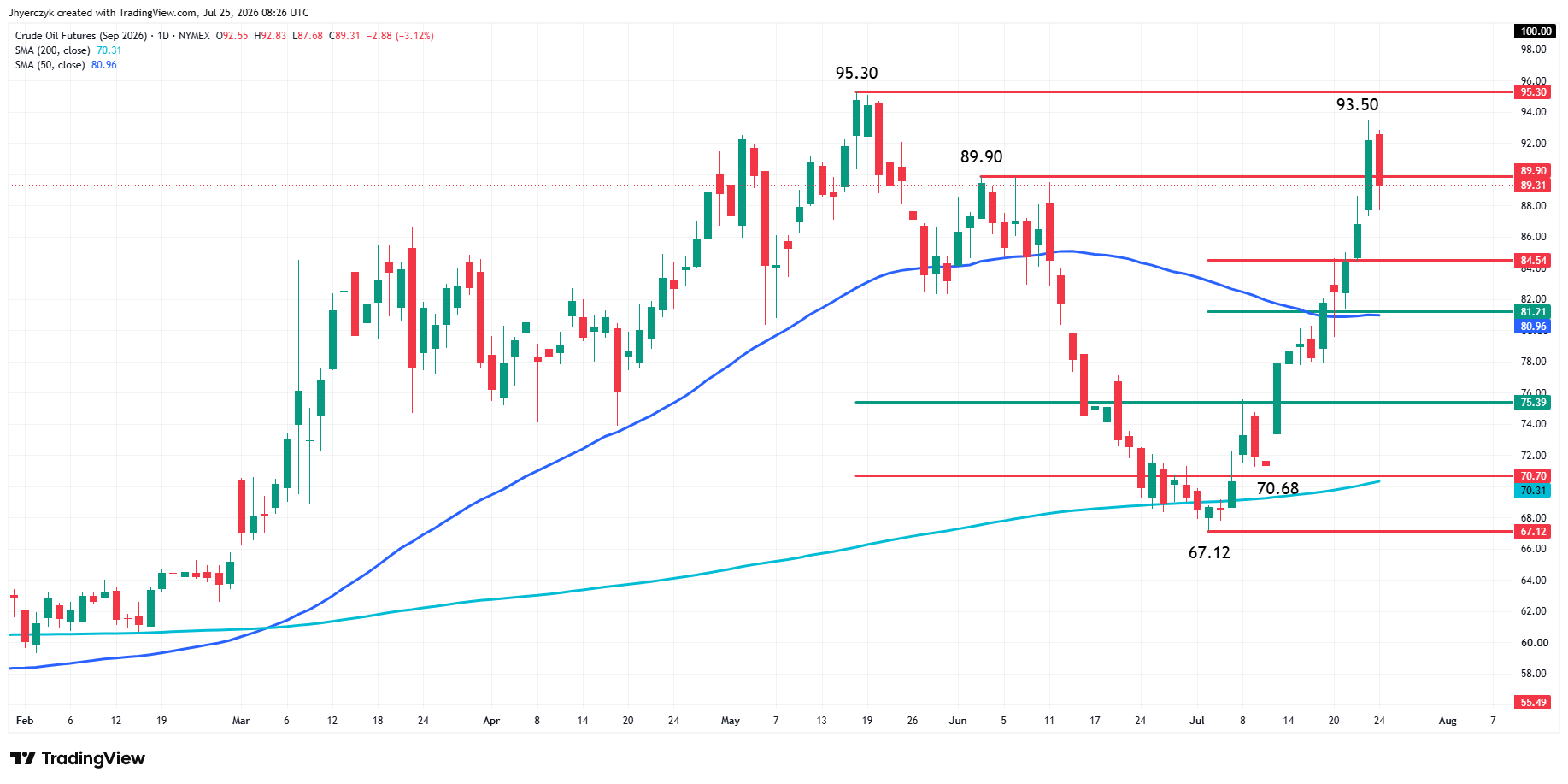 WTI Crude Oil Futures Analysis