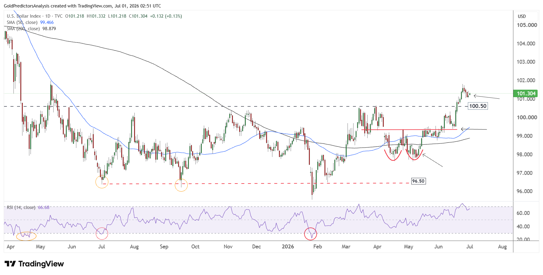 USD Daily
