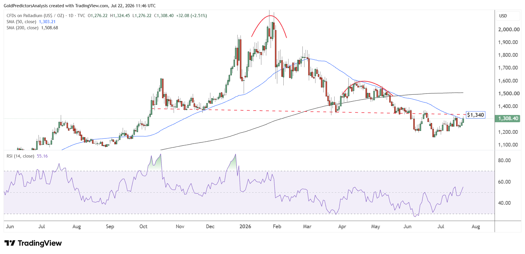 Palladium daily