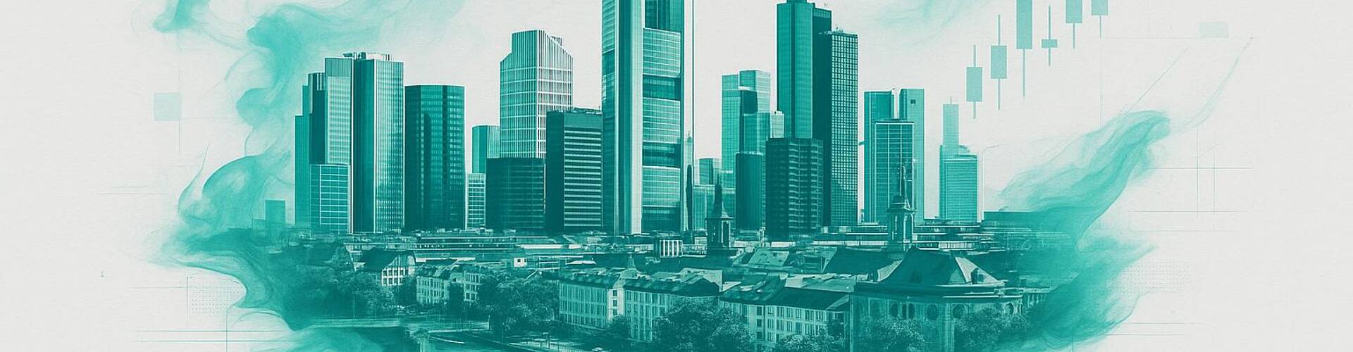 Città tedesca e etichetta Indice DAX