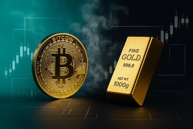 Gold vs. Bitcoin: BTC Struggles Against Gold at Key Support
