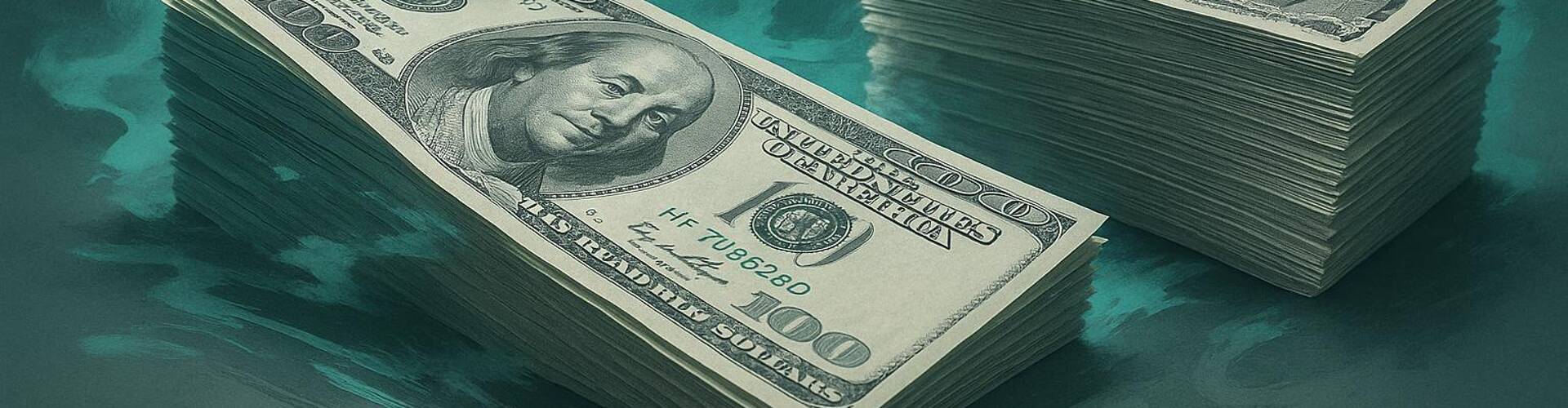Bandiere degli Stati Uniti e del Giappone con banconote
