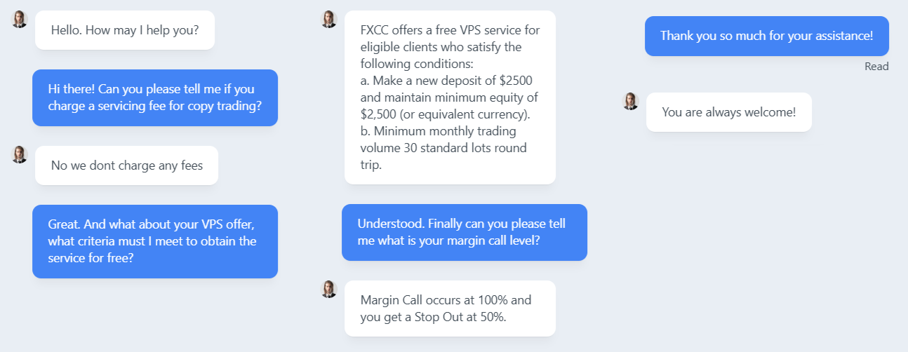 My second conversation with FXCC