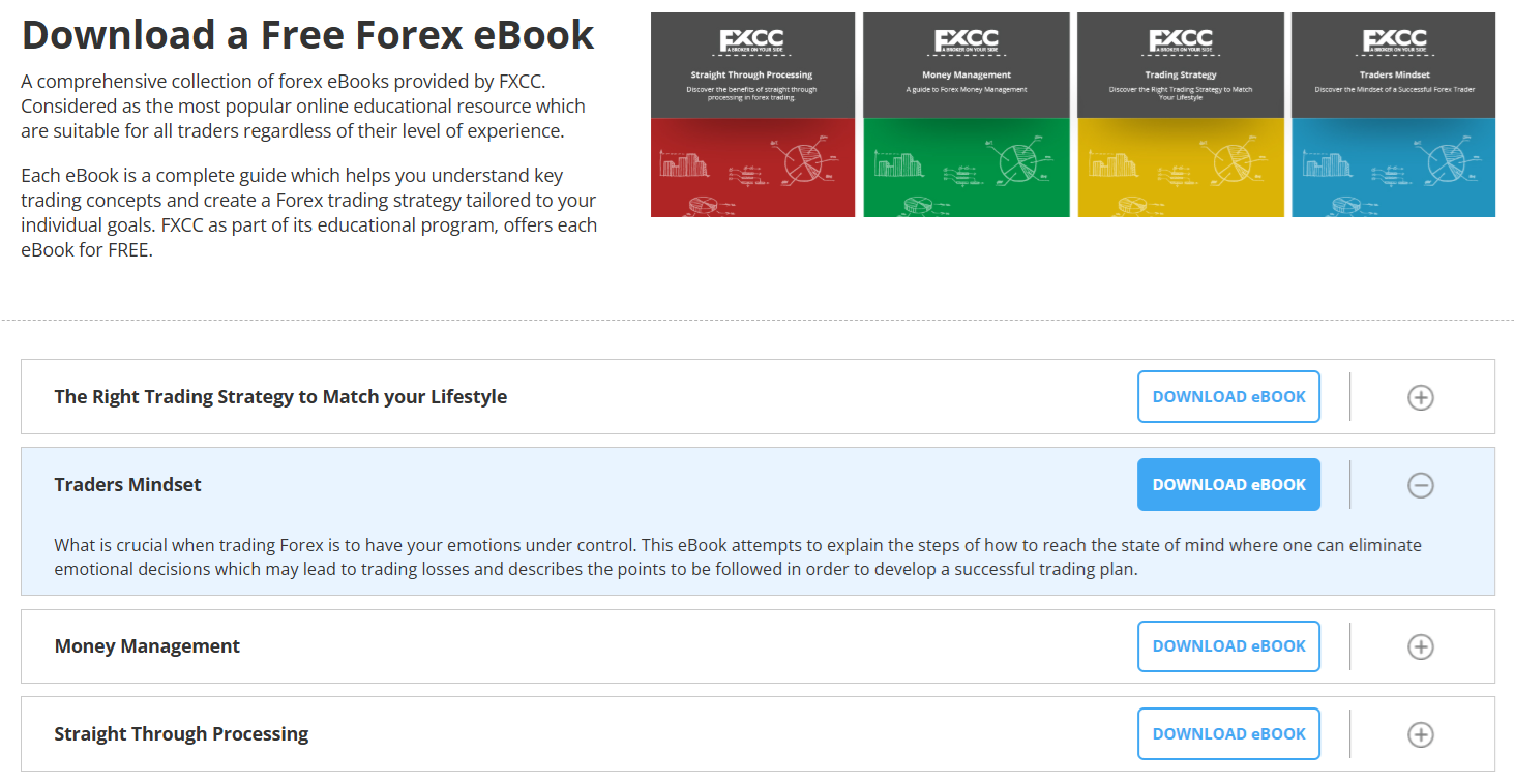FXCC’s educational eBooks