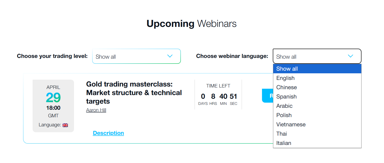 FP Markets’ webinars