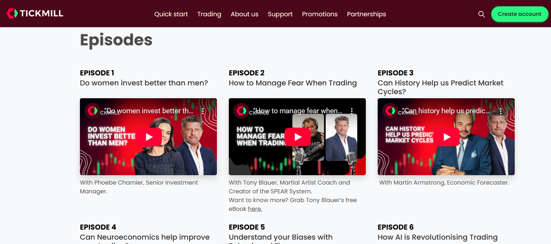 Tickmill’s Bright Minds Podcast