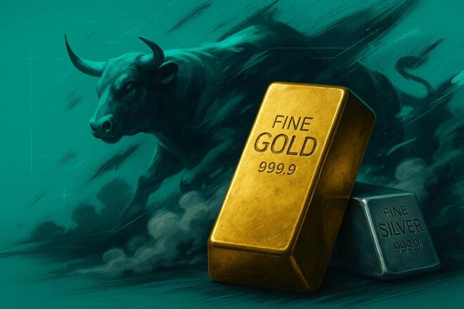 Gold and silver bullion, and bull