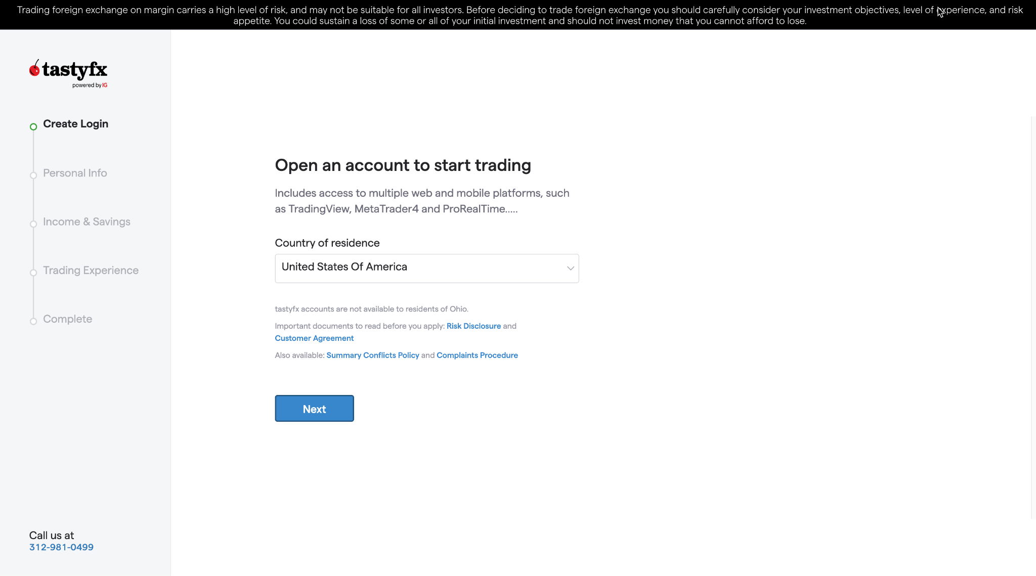 tastyfx registration