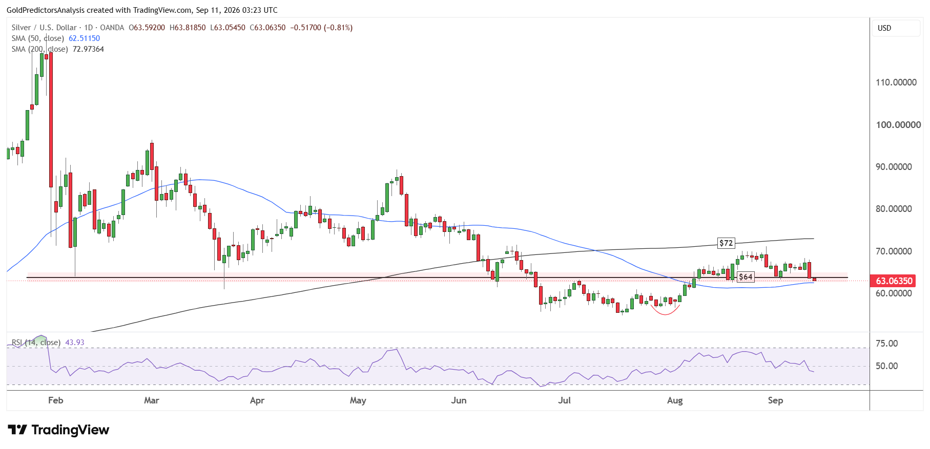 Silver daily analysis