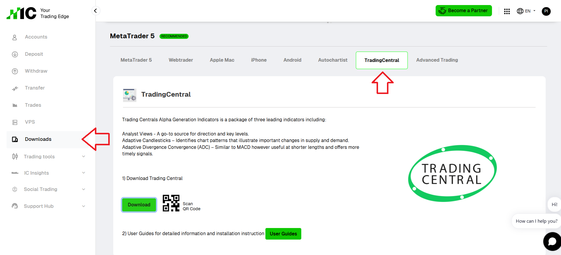 Downloading TC from IC's client area