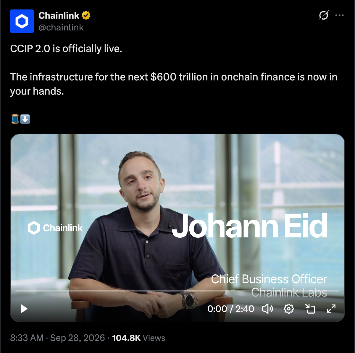 Chainlink Official X Account