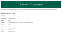 ADS Securities LLC’s licensing info at sca.gov.ae