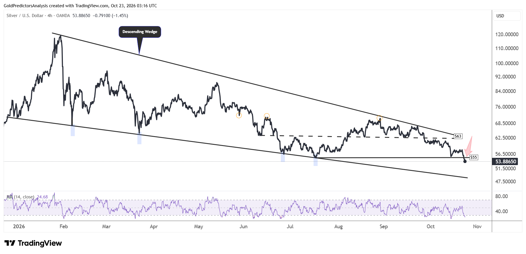 Silver Wedge