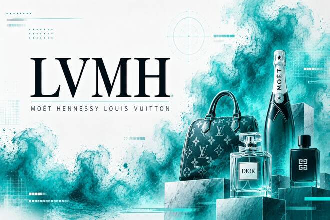 LVMH stock logo and products
