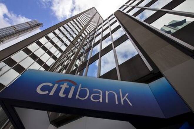 A view of the Citibank corporate headquarters in