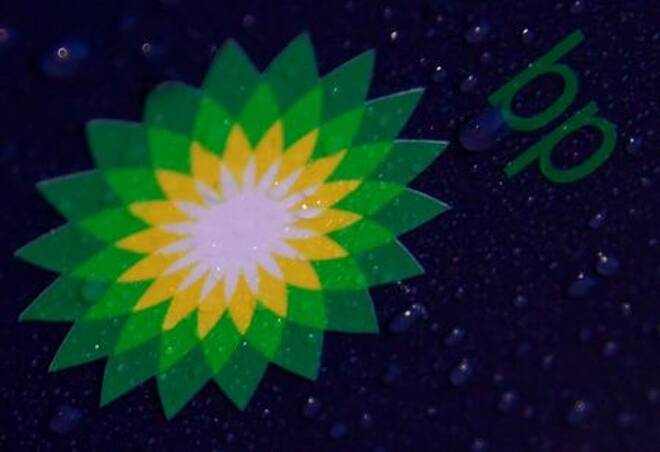 Detail is seen on a BP (British Petroleum)
