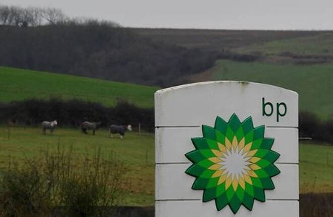 BP signage is seen at a service station