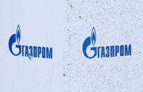 Gazprom logos are on display at Bovanenkovo gas field