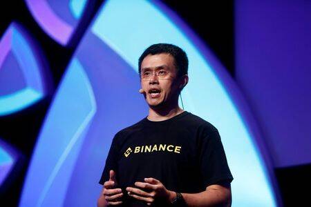 FILE PHOTO: Changpeng Zhao, CEO of Binance, speaks at the Delta Summit, Malta's official Blockchain and Digital Innovation event promoting cryptocurrency, in St Julian's