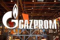 FILE PHOTO: The logo of Gazprom is pictured at the 26th World Gas Conference in Paris
