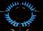 FILE PHOTO: A gas burner is pictured on a cooker in a private home in Bordeaux