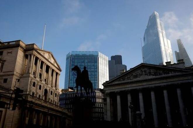 A view of The Bank of England and