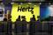 The desk of car rental company Hertz is seen at