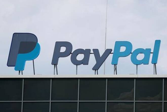 The German headquarters of PayPal is pictured at Europarc Dreilinden