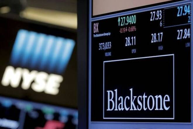 The ticker and trading information for Blackstone Group