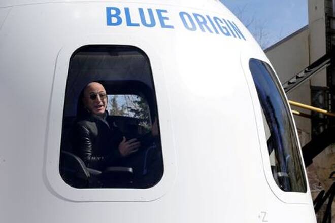 Amazon and Blue Origin founder Jeff Bezos addresses