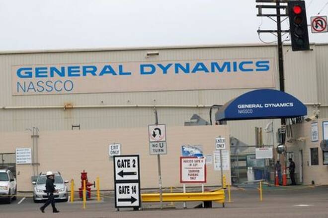 General Dynamics NASSCO ship yard entrance is shown in