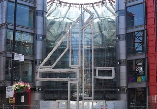Channel 4 television channel offices seen in London