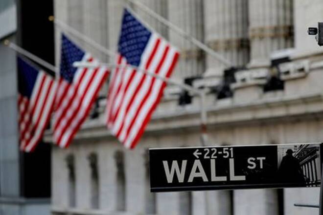 FILE PHOTO: New York Stock Exchange (NYSE) building after the start of Thursday's trading session