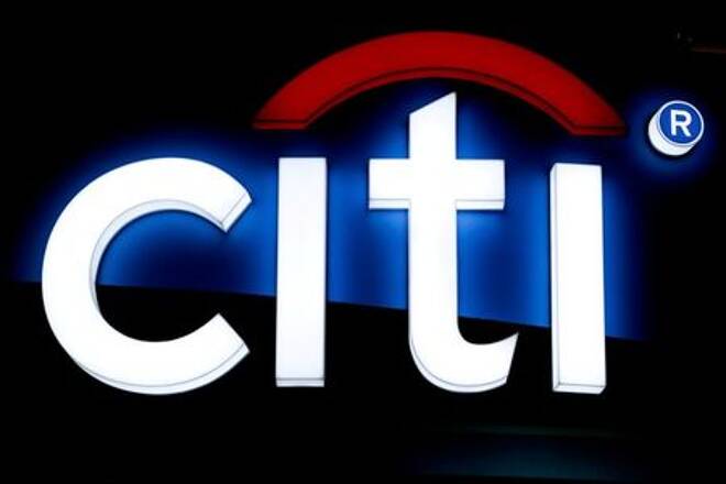 The logo of Citi bank is pictured in