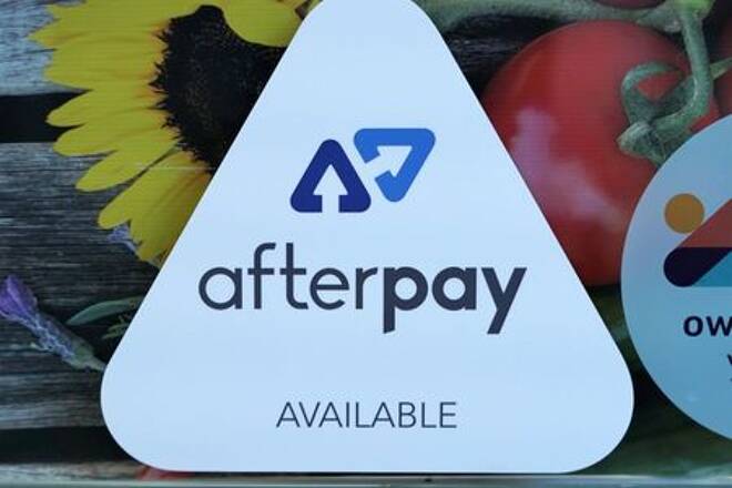logo for the company Afterpay is seen