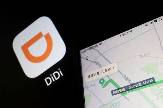 Illustration picture of Chinese ride-hailing giant