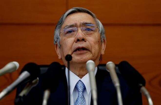 Bank of Japan (BOJ) Governor Haruhiko Kuroda attends
