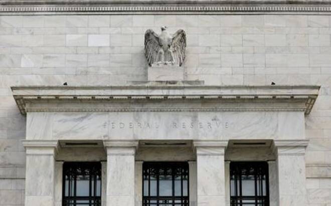 The Federal Reserve building is pictured in Washington,